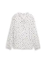 TOM TAILOR DENIM Blúzka  čierna / biela