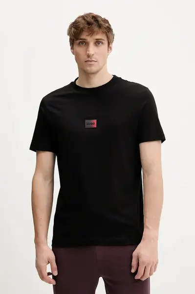 Bavlněné tričko HUGO Danotie