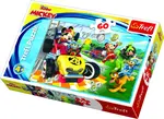 Trefl Puzzle Mickey Mouse a závodníci / 60 dílků