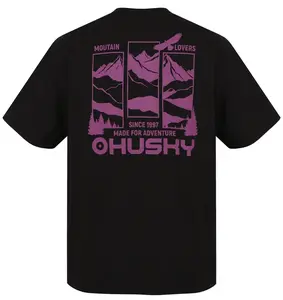 Husky Tee View M XXL, black Pánské bavlněné triko