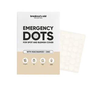 BREAKOUT+AID Náplasti na lokální ošetření akné s niacinamidem a zinkem 72 ks