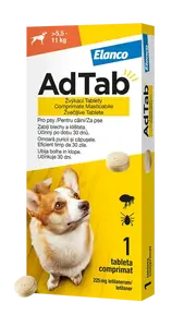 ADTAB 225mg Žvýkací tableta pro psy 5,5 - 11kg