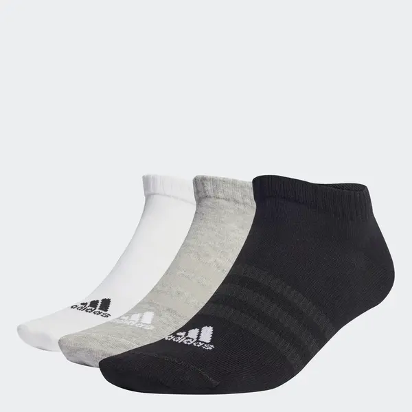 adidas THIN&LIGHT SPORTSWEAR LOW CUT SOCKS 3 PAIR PACK L