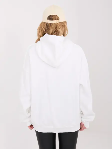 Dámská mikina s kapucí ecru