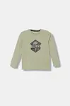 Dětské bavlněné tričko s dlouhým rukávem Guess