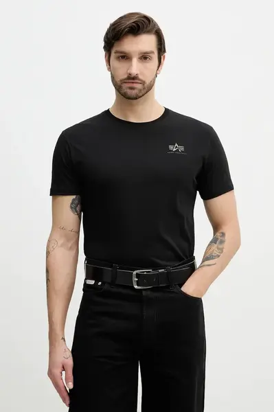 Alpha Industries  Bavlněné tričko  Backprint Mirror Camo