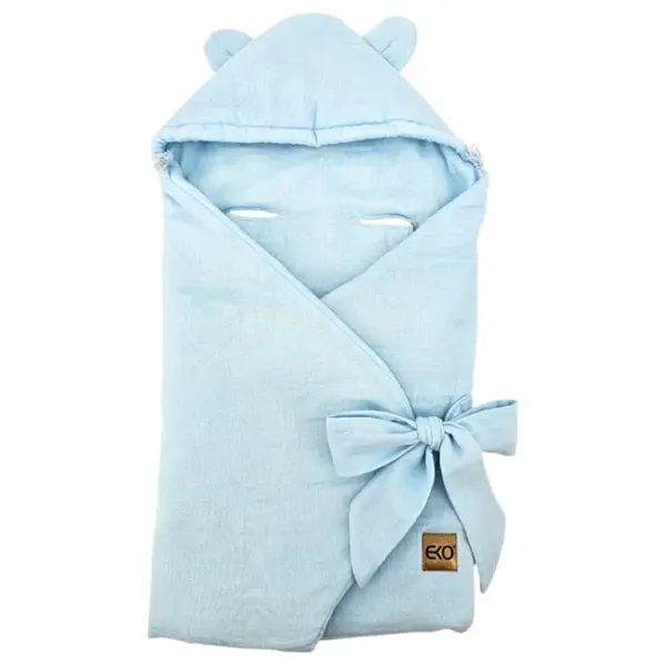 EKO Vak na spanie do autosedačky mušelínový Blue 110x100 cm