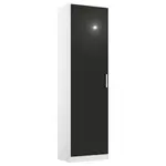 Rauch Möbel ŠATNÍ SKŘÍŇ S OTOČNÝMI DVEŘMI, šedá, bílá, 47/197/54 cm