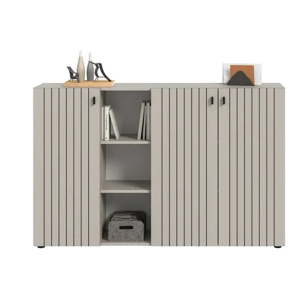 MID.YOU KOMODA, kašmírová, 150/96/37 cm