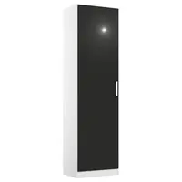 Rauch Möbel ŠATNÍ SKŘÍŇ S OTOČNÝMI DVEŘMI, šedá, bílá, 47/197/54 cm