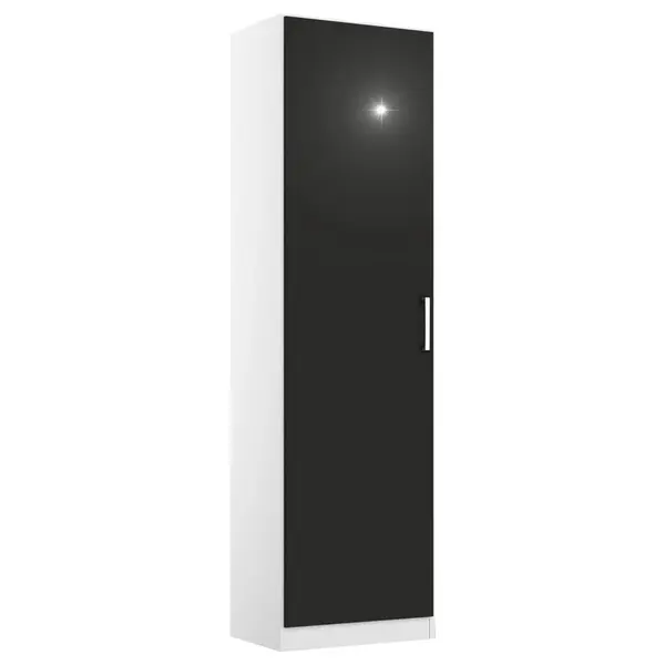 Rauch Möbel ŠATNÍ SKŘÍŇ S OTOČNÝMI DVEŘMI, šedá, bílá, 47/197/54 cm