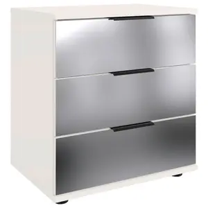 P & B NOČNÍ STOLEK, bílá, 52/58/38 cm