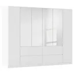 Rauch Möbel ŠATNÍ SKŘÍŇ S OTOČNÝMI DVEŘMI, barvy stříbra, bílá, 271/210/54 cm