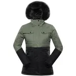 ALPINE PRO EGYPA Dámská zimní bunda, tmavě zelená, velikost