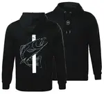 Giants fishing mikina pánská pstruh černá - xxxl