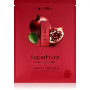 KORIKA SuperFruits Pomegranate - Hydrating Sheet Mask hydratačná plátienková maska 25 g