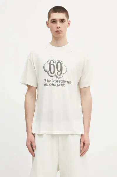 Bavlněné tričko Aries Destroyed 69 SS Tee