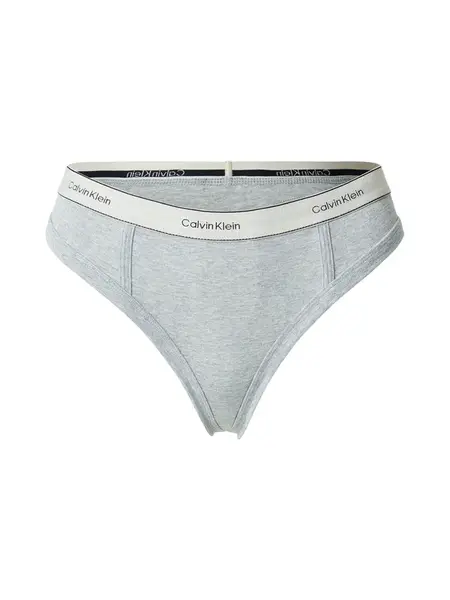Calvin Klein Underwear Tangá  sivá / čierna / biela
