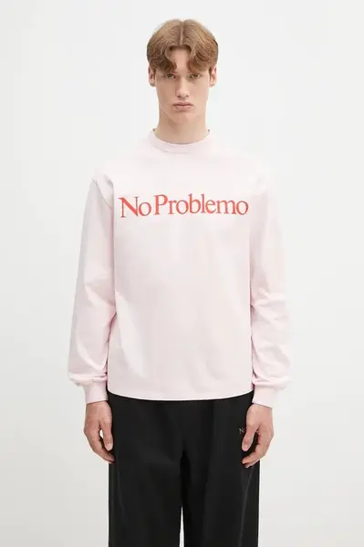 Bavlněné tričko s dlouhým rukávem No Problemo No Problemo LS Tee