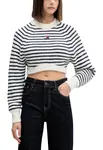 Pruhovaný crop svetr Tommy Hilfiger