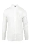 Bílá lněná košile Polo Ralph Lauren