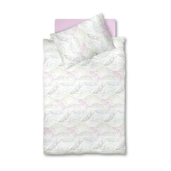 Fleuresse POVLEČENÍ, makosatén, bílá, světle růžová, šedobéžová, šalvějově zelená, 140/200 cm