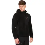 KILPI NORKA Pánská chlupatá fleecová mikina s kapucí, černá, velikost XXXL