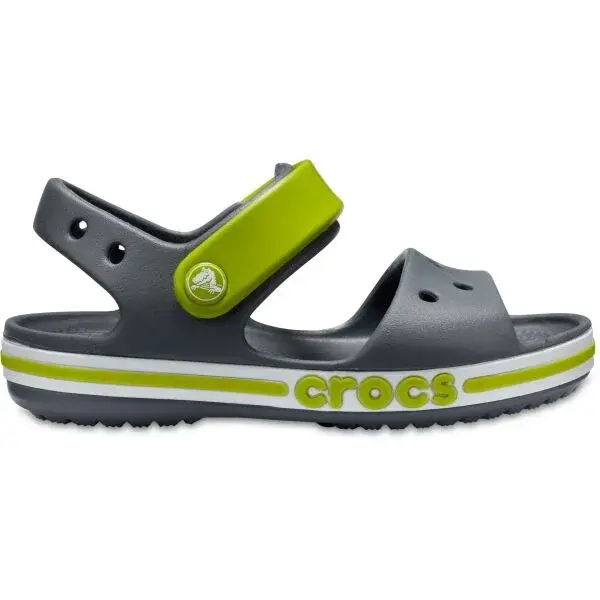 Crocs BAYABAND SANDAL K Dětské sandály, šedá, velikost 28/29