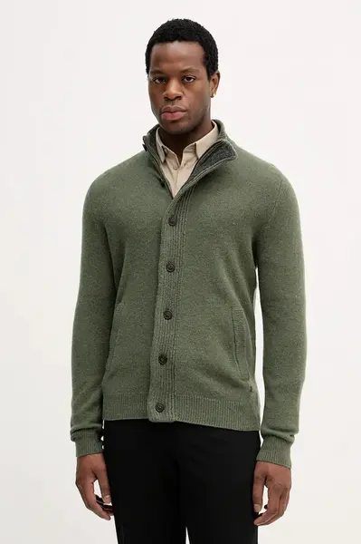 Vlnený kardigán Barbour