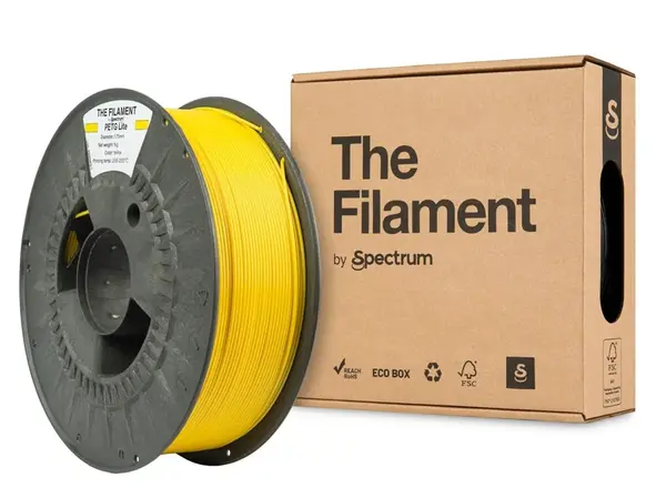 "The Filament" by Spectrum TF-24242, PETG Lite, 1.75mm, YELLOW, 1kg