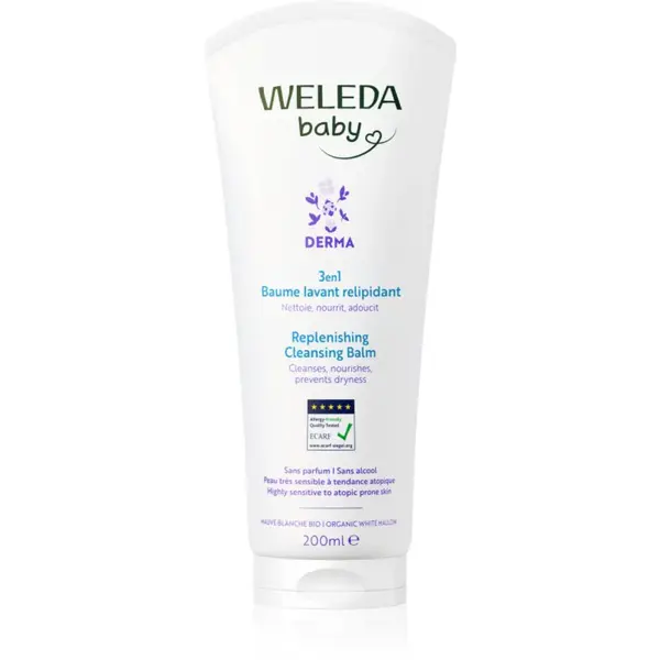 Weleda Baby Derma balzam na umývanie pre upokojenie pokožky 200 ml