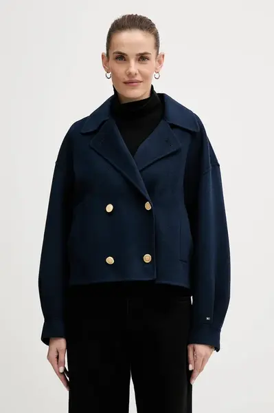 Kabát s prímesou vlny Tommy Hilfiger