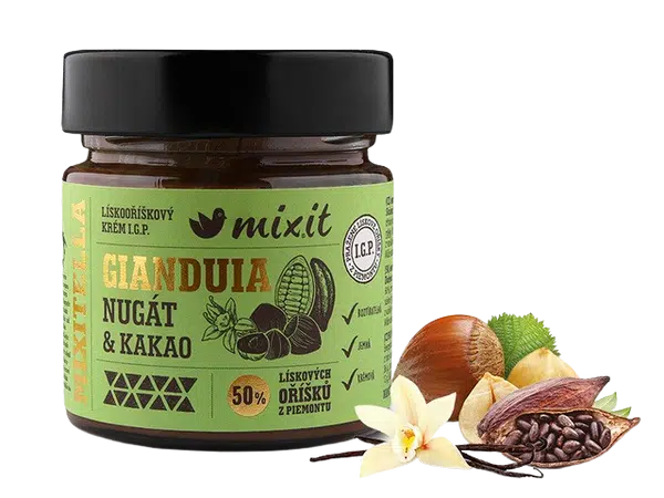 MIXIT Premium Lískový oříšek z Piemontu s mlékem a kakaem 200 g