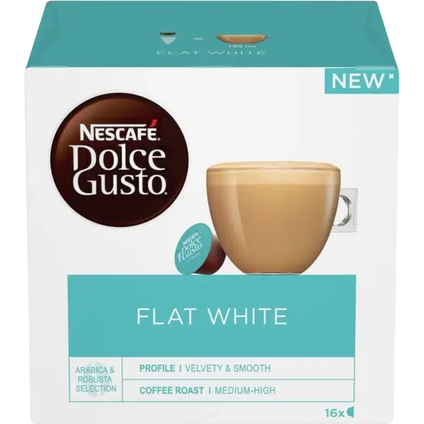 NESCAFÉ Dolce Gusto® Flat White kávové kapsle 16 ks