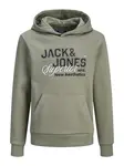 JACK & JONES MINI Mikina  olivová / čierna / biela