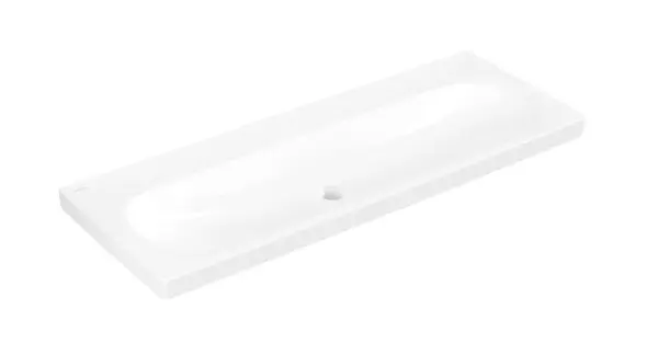 Villeroy & Boch Skyla - Umývadlo 120x46 cm, bez prepadu, bez otvoru na batériu, alpská biela 5A51C301