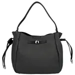 Módní dámská koženková kabelka na rameno Aminta, černá