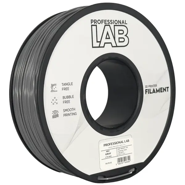 Professional Lab FG-P3-E1, 3D filament, ABS+, Gray, 1kg, 1,75mm
