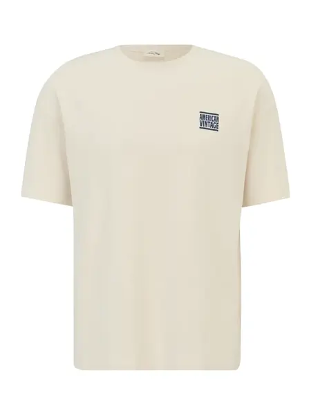 AMERICAN VINTAGE Tričko  béžová / námornícka modrá