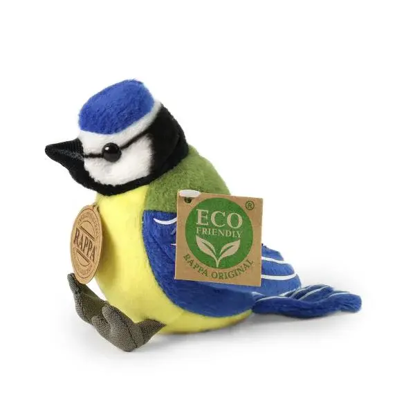 Plyšová sýkorka modřínka 12 cm ECO-FRIENDLY