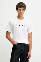 Bavlněné tričko A.P.C. T-SHIRT MANCHES COURTES TACHE BLANCHE