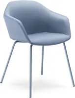 LD SEATING Konferenční křeslo RIVA, RI-02-N15, holubí modř podnož