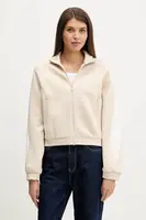 Mikina adidas Stadium dámská, béžová barva, s potiskem, KB4946