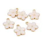 Light Gold Plated Alloy Enamel Pendants