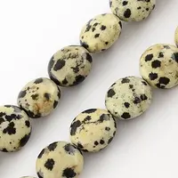 Natural Dalmation Jasper Bead Strands