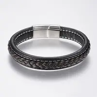 Braided Leather Cord Bracelets
