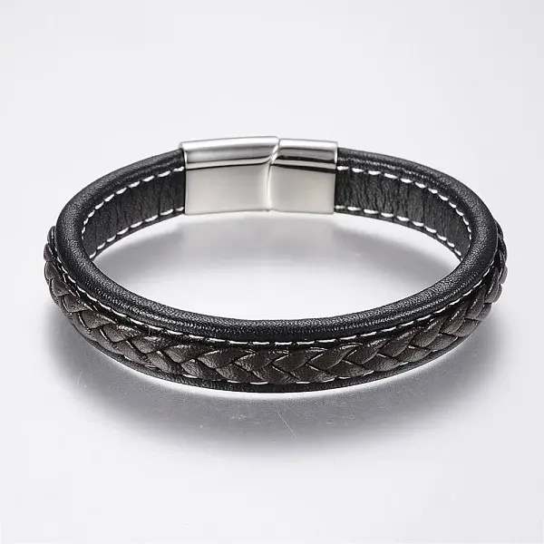 Braided Leather Cord Bracelets