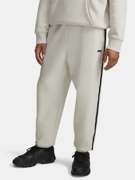Pánské tepláky Under Armour UA Icon Heavy Rib Jogger-WHT - Pánské