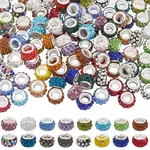 120Pcs Resin European Beads
