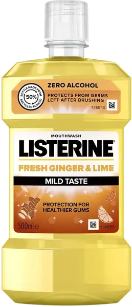 LISTERINE Fresh Ginger & Lime Zero Alcohol 500 ml